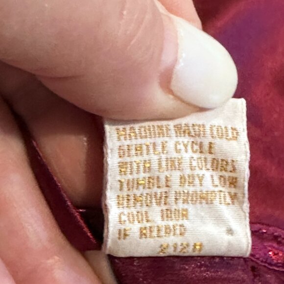 VS Victorias Secret Robe Kimono Gold Label OS Satin Wrap Short Berry Vintage Y2K - Picture 13 of 13